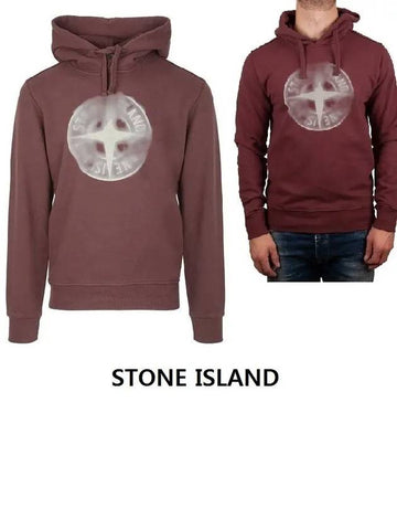 Logo Compass Hooded Sweatshirt 711566089 V0011 - STONE ISLAND - BALAAN 1