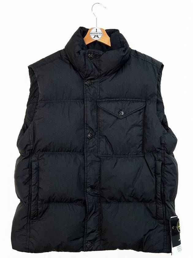 Crinkle Reps R-NY Down Vest Black - STONE ISLAND - BALAAN 2