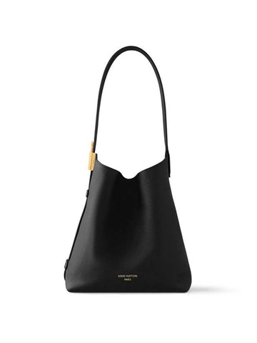 Low Key Hobo Calfskin Shoulder Bag Black - LOUIS VUITTON - BALAAN 1