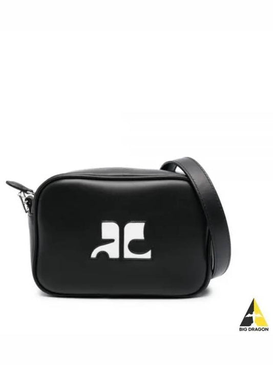 Reedition Camera Leather Cross Bag Black - COURREGES - BALAAN 2