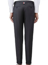 Low Rise Side Tab Wool Slacks Dark Grey - THOM BROWNE - BALAAN 3