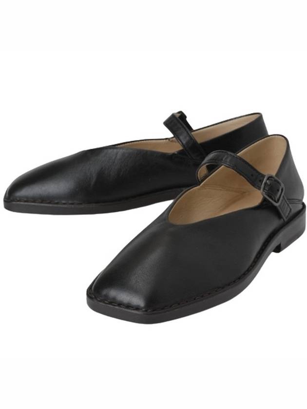 Square Toe Ballerina Shoes Black - LEMAIRE - BALAAN 2