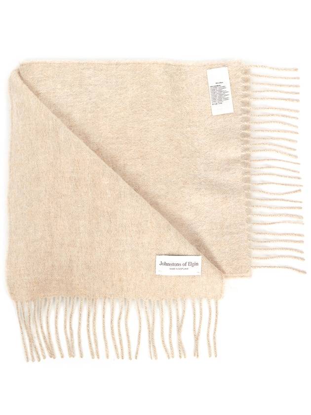 Johnstones of Elgin Scarf HB0210 OATMEAL Unisex - JOHNSTONS OF ELGIN - BALAAN 4