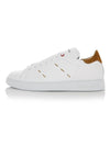 23S S USSN001 XB602006 BIANCO/TERRA stitch detail white & brown sneakers - KITON - BALAAN 3