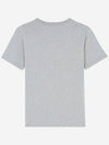 Fox Head Patch Short Sleeve T-Shirt Grey - MAISON KITSUNE - BALAAN 3