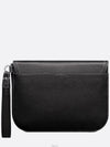 Saddle A5 Grained Calfskin Pouch Black - DIOR - BALAAN 4