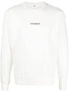 Men's Logo Light Fleece Sweatshirt White - CP COMPANY - BALAAN 1