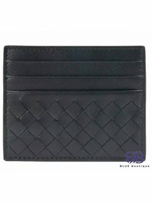 Intreciato Weaving Card Wallet Black - BOTTEGA VENETA - BALAAN 2