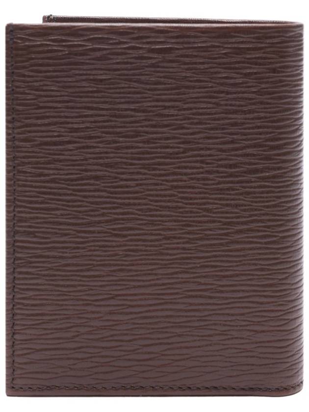 Revival Gancini Compact Half Wallet Brown - SALVATORE FERRAGAMO - BALAAN 5