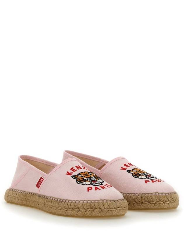 Tiger Canvas Espadrilles Pink - KENZO - BALAAN 4