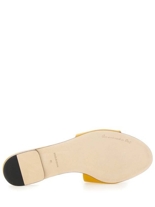 embossed logo slippers yellow - DOLCE&GABBANA - BALAAN 5