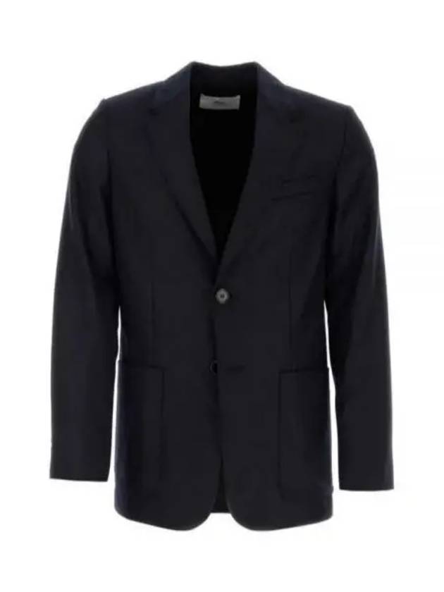 Two Button Blazer Jacket Navy - AMI - BALAAN 2