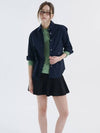 Embroidery point signature shirt navy 022 - VOYONN - BALAAN 9