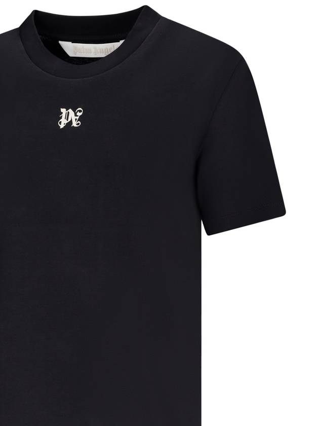 PA Monogram Cotton T-Shirt PWAA044S24JER0021003 - PALM ANGELS - BALAAN 7