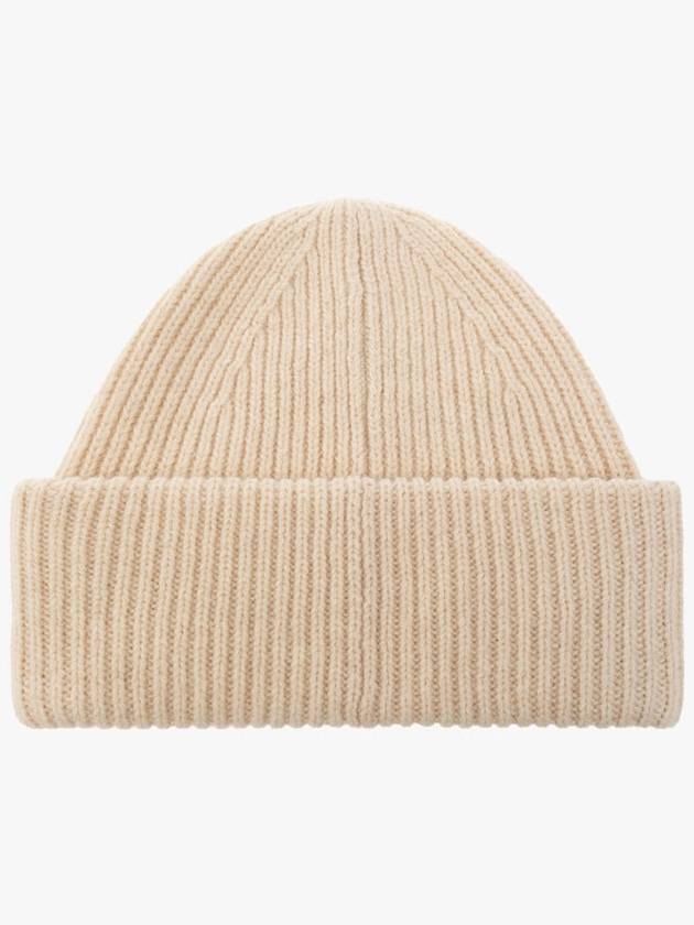 Small Face Logo Beanie Oatmeal Melange - ACNE STUDIOS - BALAAN 4