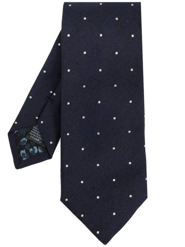 Paul Smith Tie With Silk Finish, Men's, Navy Blue - PAUL SMITH - BALAAN 1