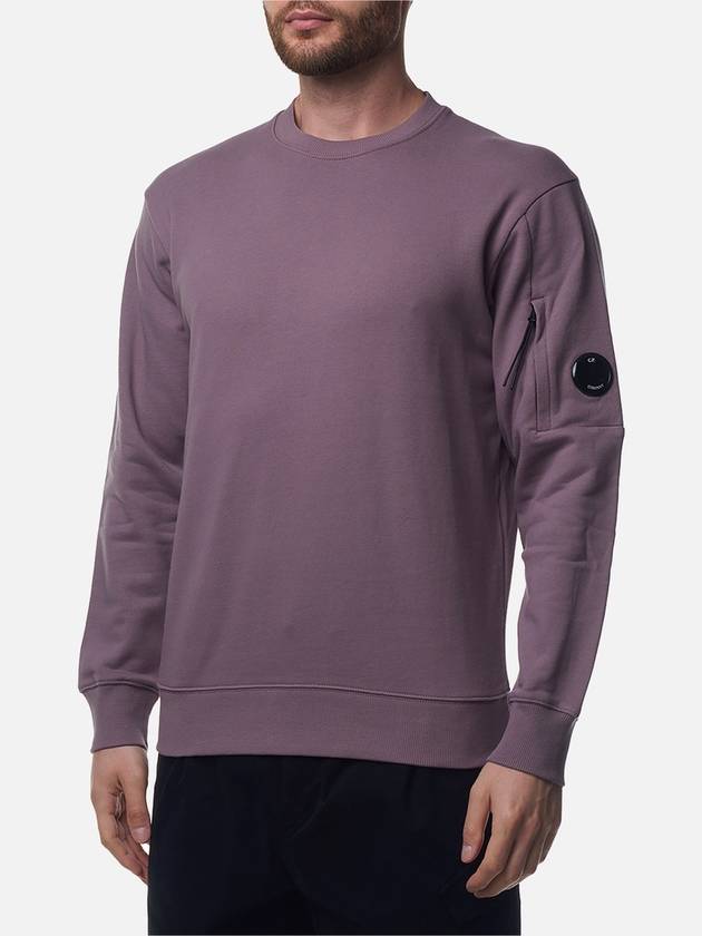 Diagonal Raised Fleece Lens Sweatshirt Purple - CP COMPANY - BALAAN 6