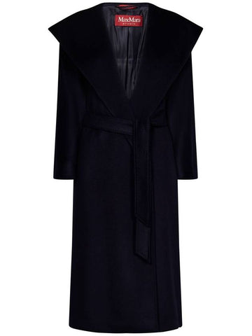 Bdanton Virgin Wool Single Coat Black - MAX MARA - BALAAN 1