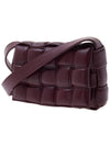 Cassette Intrecciato Padded Small Cross Bag Barolo - BOTTEGA VENETA - BALAAN 3