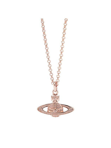 Mini Bas Relief Pendant Necklace Rose Gold - VIVIENNE WESTWOOD - BALAAN 1