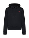 Boke Flower Embroidery Drawstring Hoodie Black - KENZO - BALAAN 1