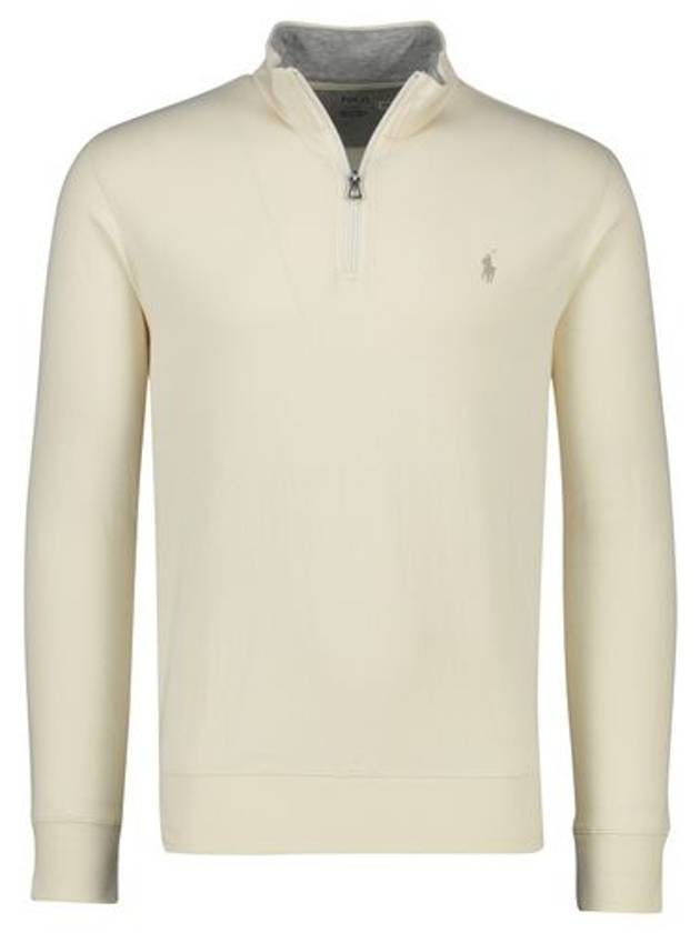 Pony Logo Half Zip-up Sweatshirt Cream - POLO RALPH LAUREN - BALAAN 2