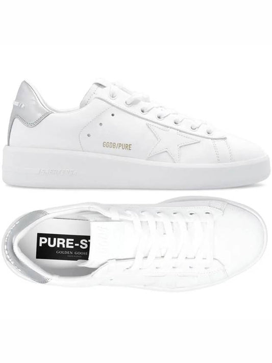 Women's Silver Tab Pure Star Low Top Sneakers White - GOLDEN GOOSE - BALAAN 2