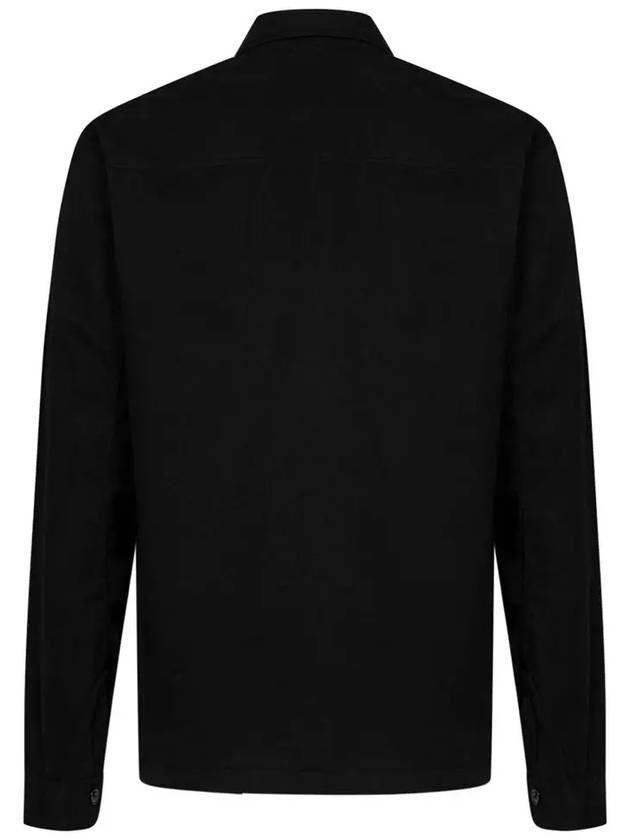 Gabardine Long Sleeve Shirt Black - CP COMPANY - BALAAN 4