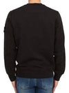 Compass Patch Crew Neck Sweatshirt Black - STONE ISLAND - BALAAN 5