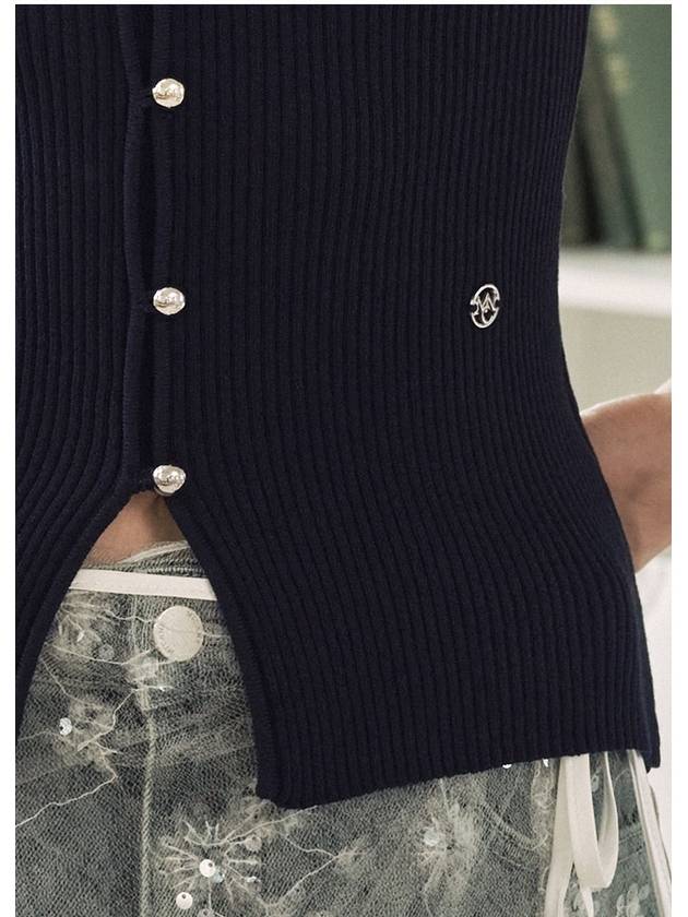 Gardenia square neck strap knit - MICANE - BALAAN 3