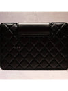 Case Pouch Wallet Clutch Lambskin Gold Black Wrist Chain AP3634 - CHANEL - BALAAN 6