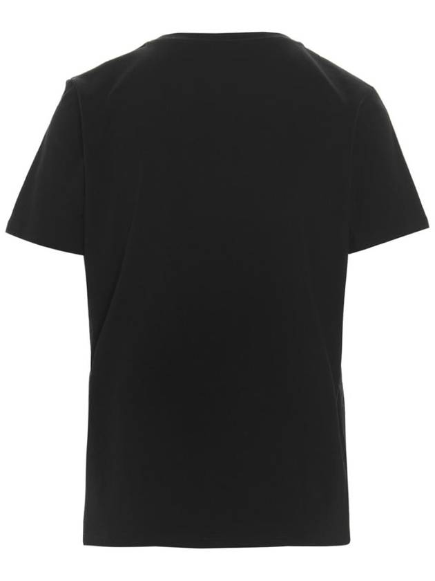 Logo Crew Neck Short Sleeve T-Shirt Black - BALMAIN - BALAAN 3