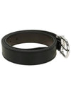 Horseshoe Stainless Steel Buckle Belt Black - MONTBLANC - BALAAN 4