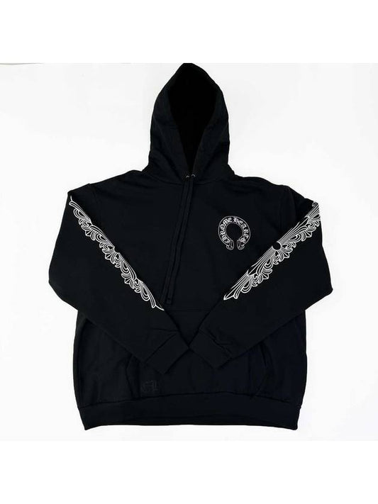 Floral Cross Horseshoe Hood XL - CHROME HEARTS - BALAAN 1