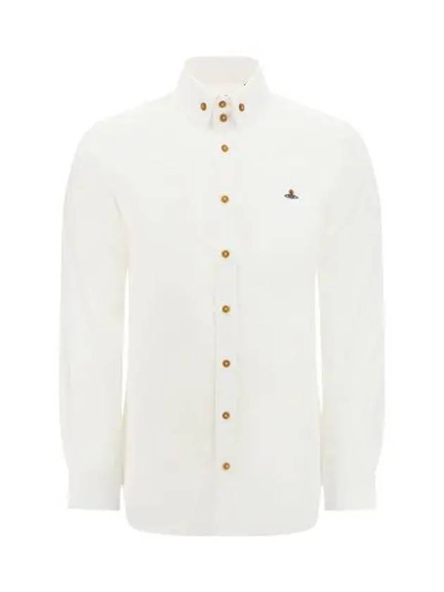 Two button collar long sleeve shirt white 24010005 W009Q - VIVIENNE WESTWOOD - BALAAN 1