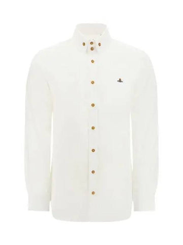 Two button collar long sleeve shirt white 24010005 W009Q - VIVIENNE WESTWOOD - BALAAN 1