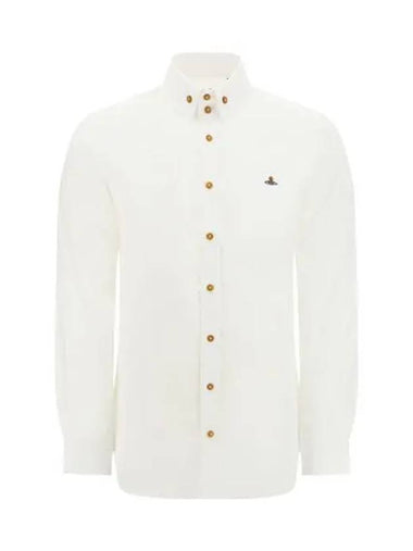 Two button collar long sleeve shirt white 24010005 W009Q - VIVIENNE WESTWOOD - BALAAN 1