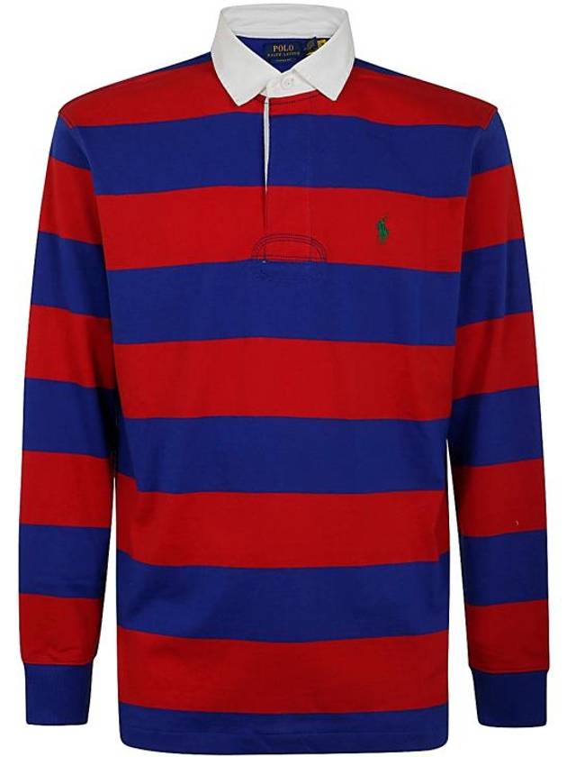 Striped PK t shirt red navy - POLO RALPH LAUREN - BALAAN 2