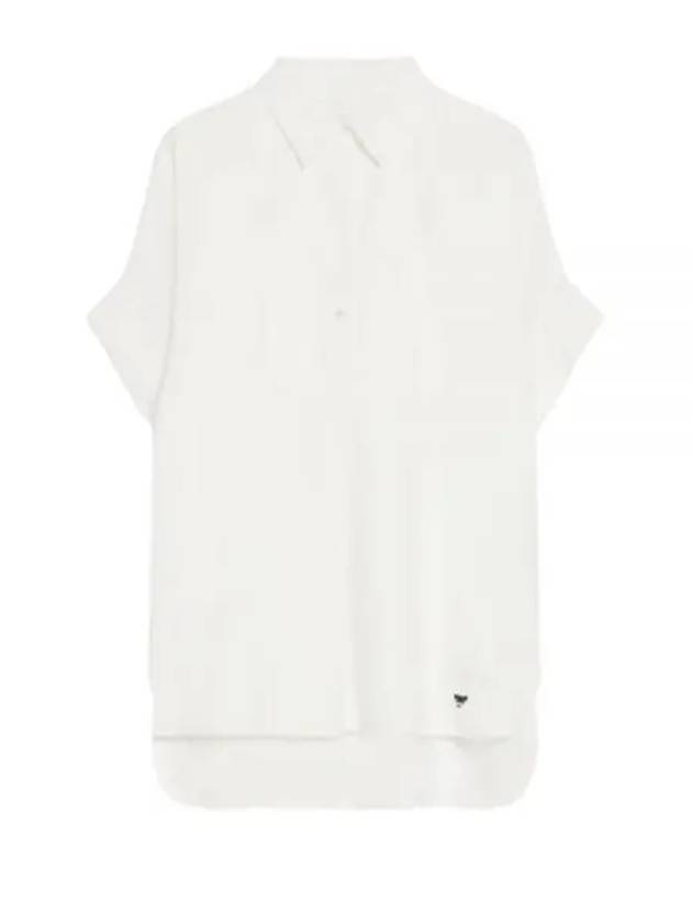 Brema Cotton Short Sleeve Shirt White - MAX MARA - BALAAN 2