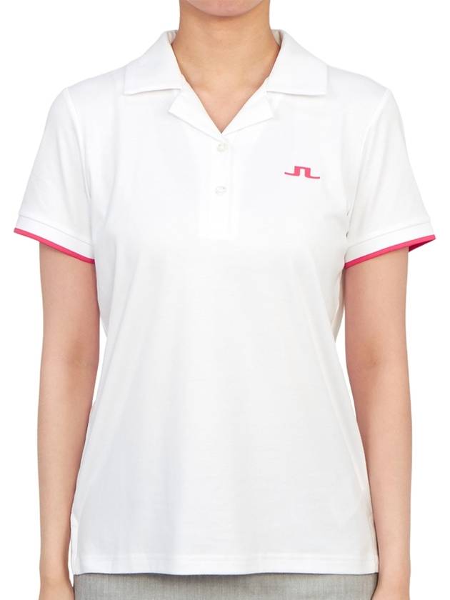 Women's Solange PK Shirt White - J.LINDEBERG - BALAAN 2