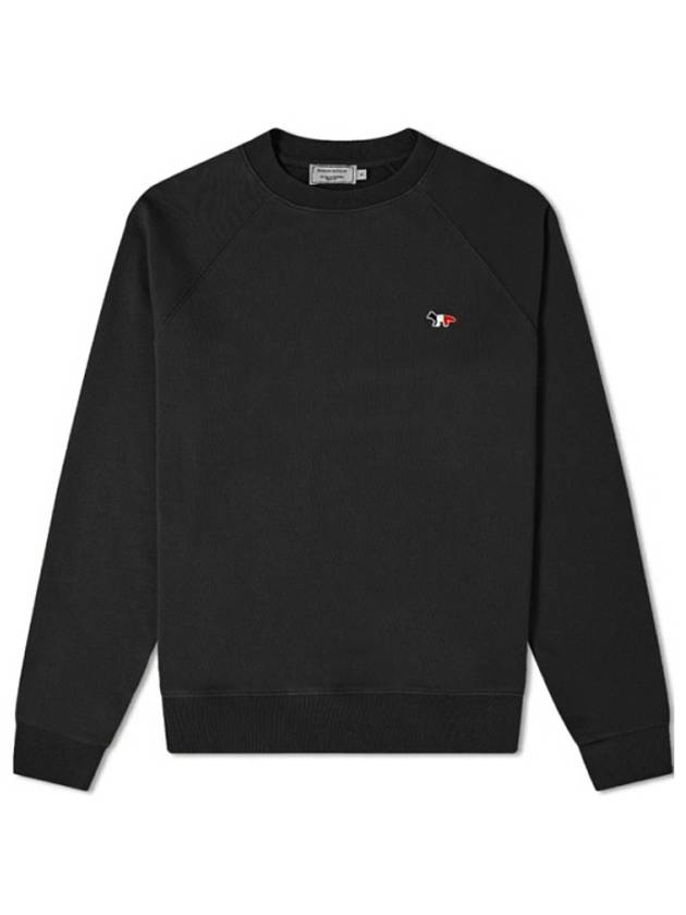 Tricolor Fox Patch Sweatshirt Black - MAISON KITSUNE - BALAAN 4