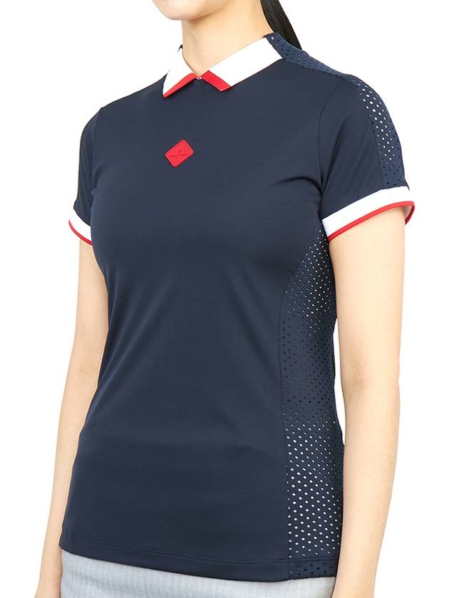 Women's ENYA Polo Navy - J.LINDEBERG - BALAAN 3