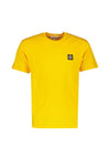 Wappen Logo Patch Short Sleeve T-Shirt Yellow - STONE ISLAND - BALAAN 1