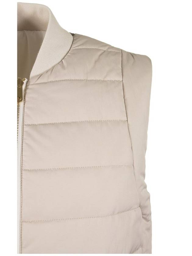 Reversible Belted Down Padded Vest Panama - BRUNELLO CUCINELLI - BALAAN 5