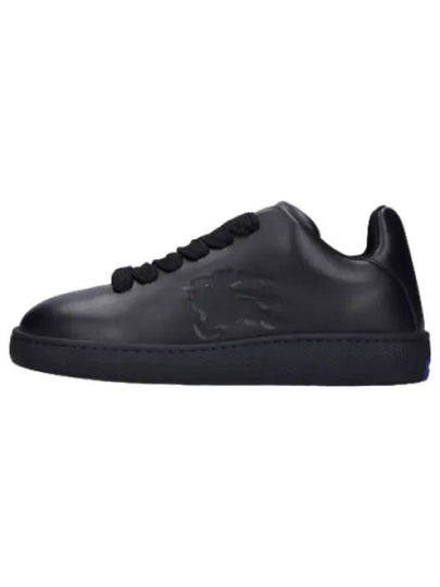 EKD Embossed Logo Leather Low-Top Sneakers Black - BURBERRY - BALAAN 2