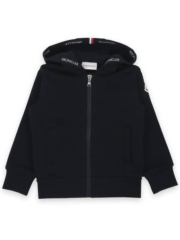 Kids Logo Training Hooded Zip up Jacket Navy 8G00003 899PS 778 - MONCLER - BALAAN 3