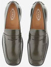 Pebble Tab Leather Penny Loafers Khaki - TOD'S - BALAAN 3