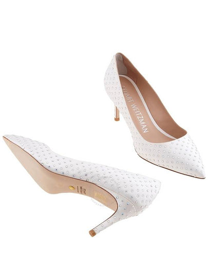 Stuart Weitzman Ladies White Forever Crystal 75 Pumps, Brand Size 37 ( US Size 6.5 ) - STUART WEITZMAN - BALAAN 2