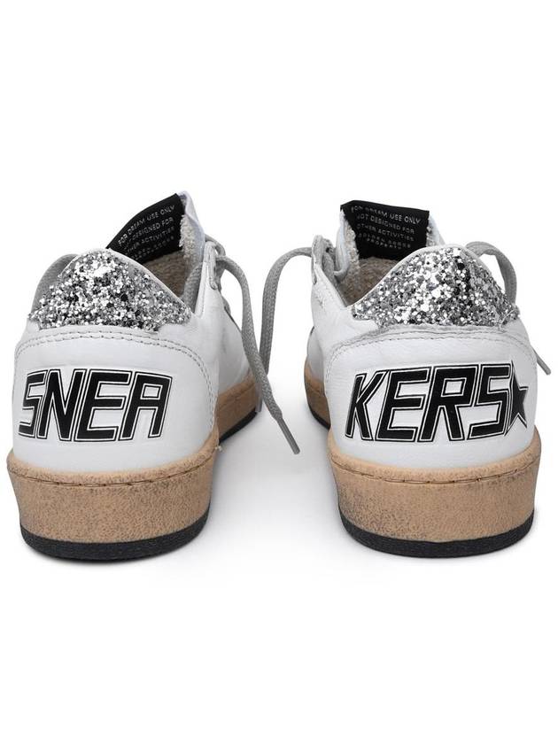 Ball Star Heel Tab Low Sneakers White Silver - GOLDEN GOOSE - BALAAN 5