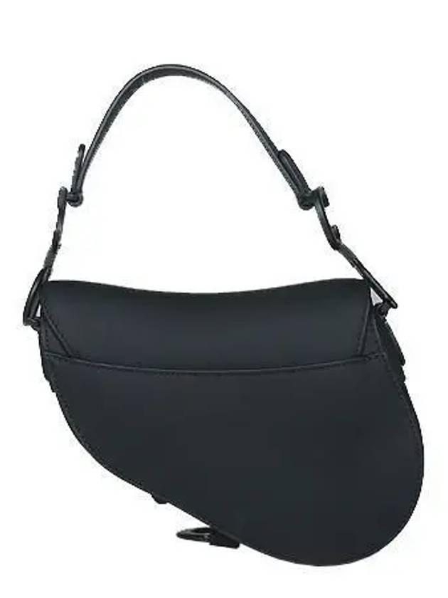 M0456 Matte Black Mini Saddle Shoulder Bag - DIOR - BALAAN 4